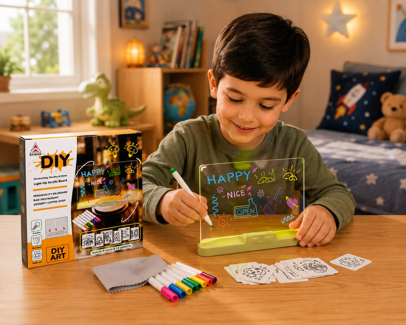 Magic Light-Up Drawing Board | Creative Activity For Kids