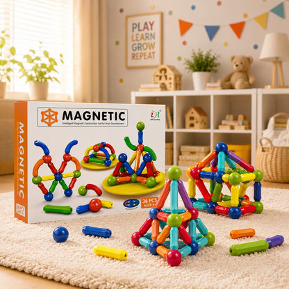 Magnetic Building Blocks | Screen-Free Brain Building Toy